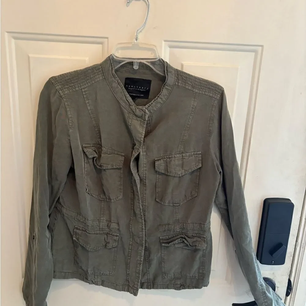 Anthropologie Sanctuary Green Jacket size M